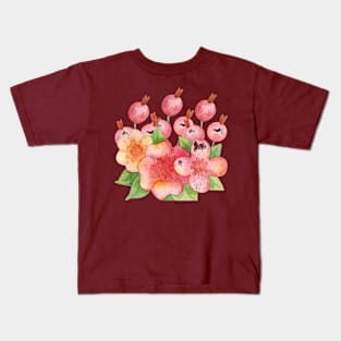 Spring Summer Flowers Kids T-Shirt